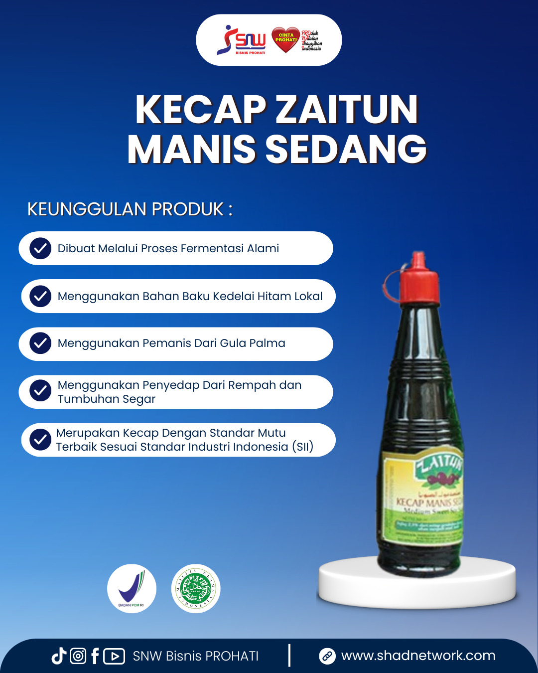Kecap Zaitun Manis Sedang